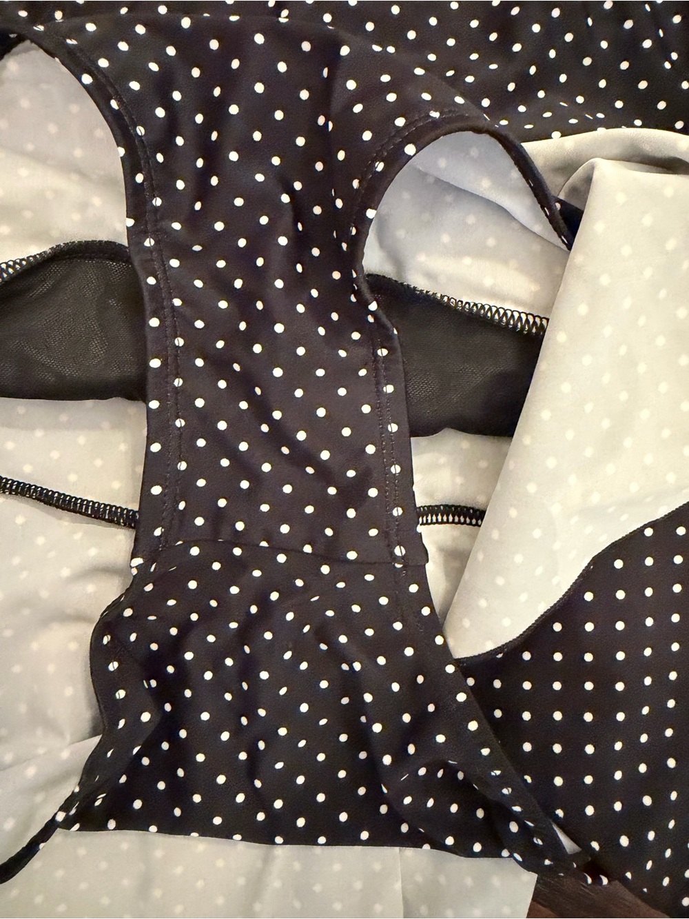 Shore Shapes Black Polka Dot Sweetheart Swimdress - Picture 10 of 10